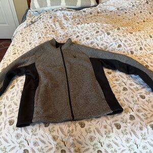 New With Tags Spyder Black and Gray Knit Sweater